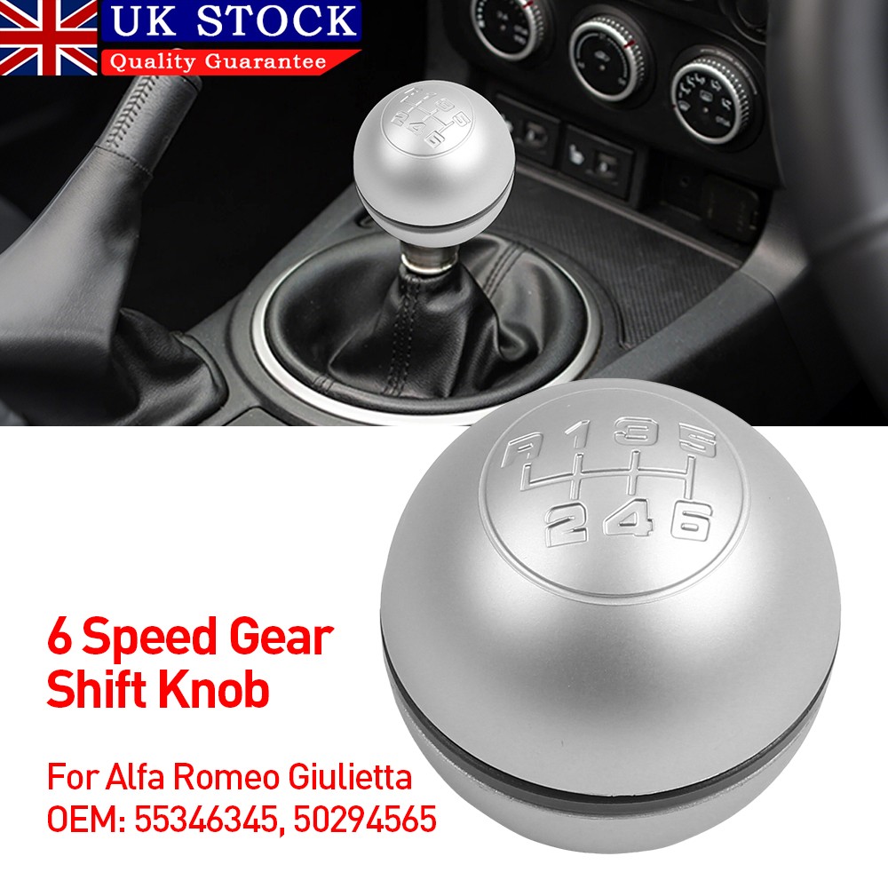 6 Speed Gear Stick Sh Ift Knob Lever 50294565 55346345 For A Lfa Romeo Giulietta — image 3