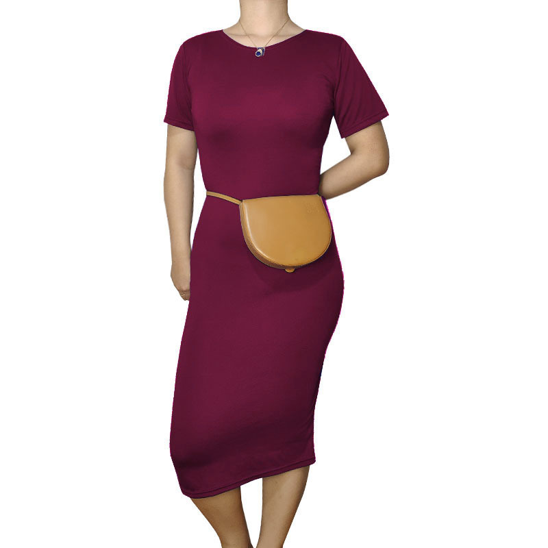 Autumn Winter Dress Multicolor Multi Size OL Wine Red - Shop at LoveMi