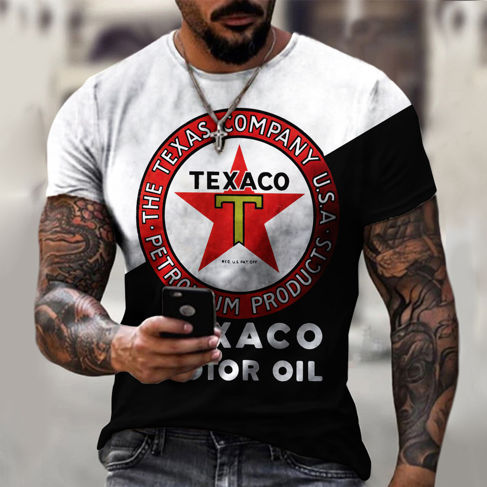 Title 6, T-shirt uomo moda, stampato, maniche corte, tag...