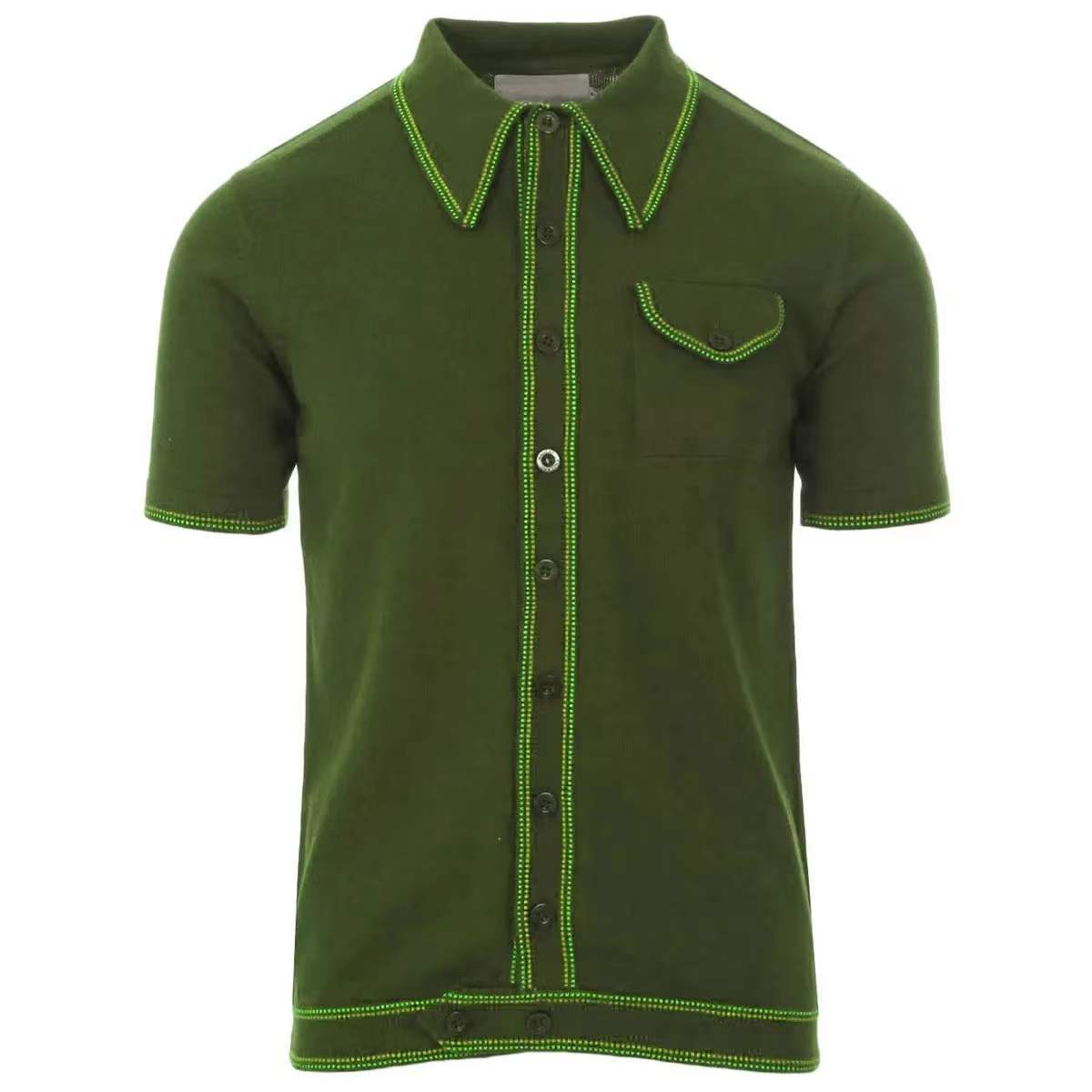 High end Bamboo Fiber Solid Color Men's And Women's Business Shirts Green - Shop at LoveMi