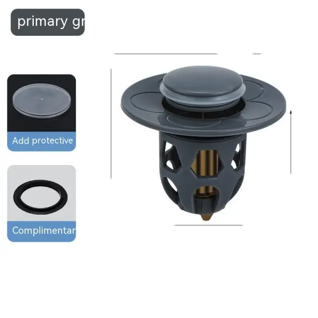 Wash Basin Washbasin Leaking Plug Drainer Pipe Bounce Core Gray - Shop at LoveMi