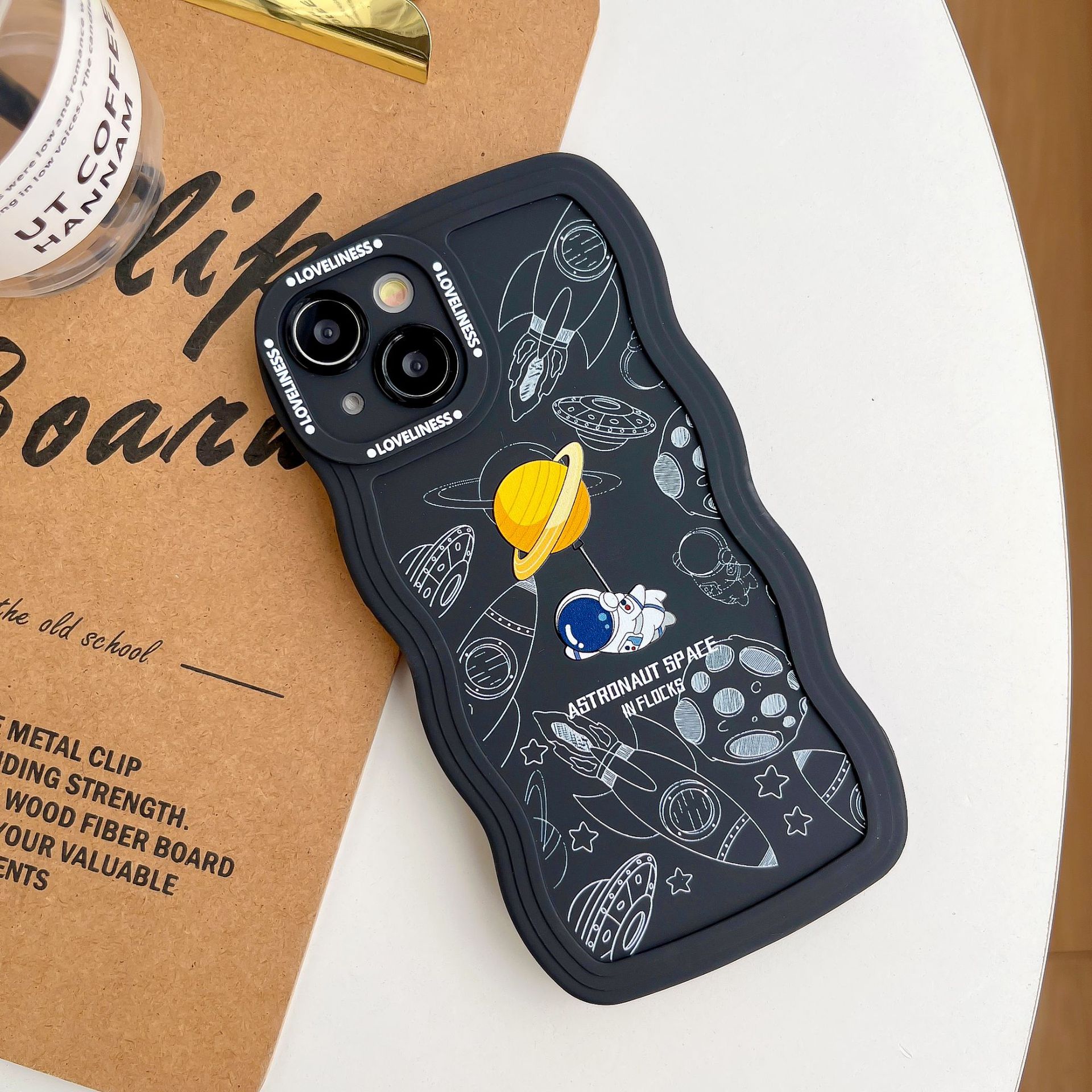 Home Fashion Simple Wave Pattern Printing Mobile Phone Case - Image 4