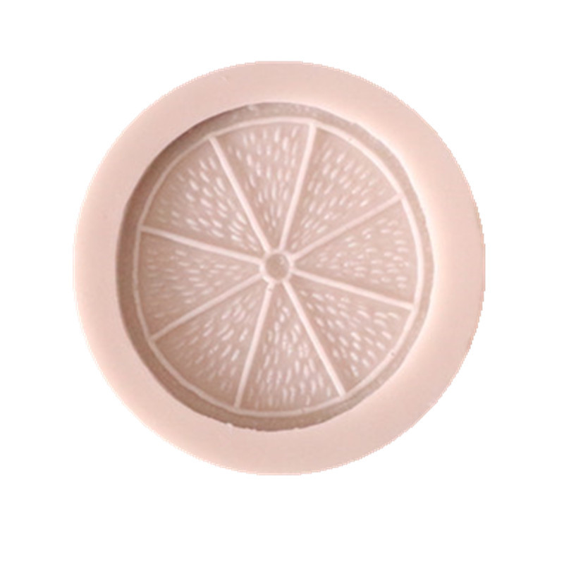 Orange lemon slice fondant cake silicone mold (random)