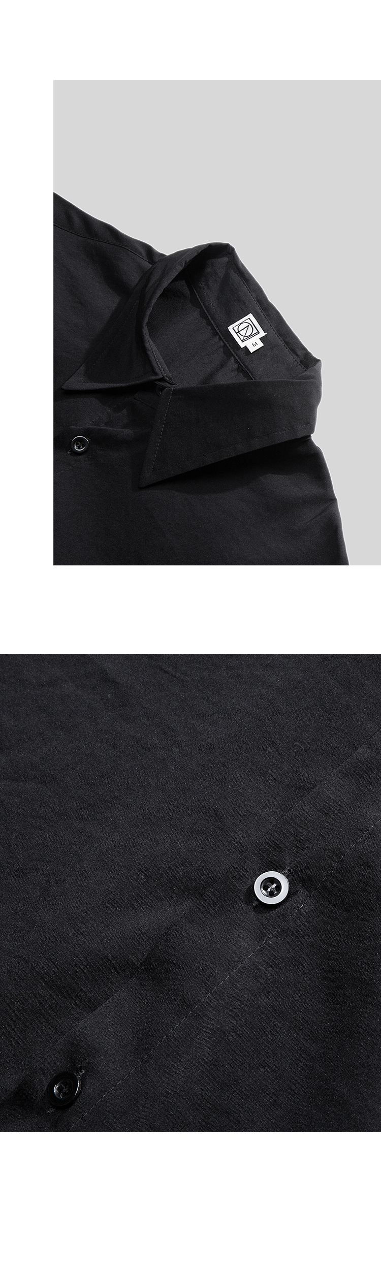 Men's Square Neck Loose Shirt With Short Sleeves