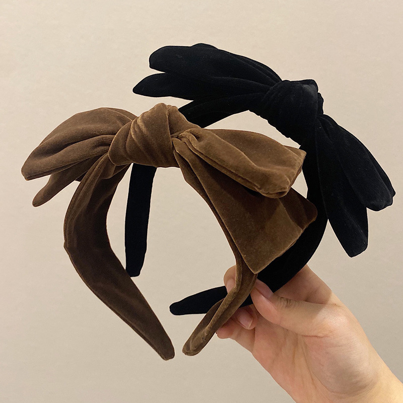 Title 1, Velvet Bow Headband Elegant Retro