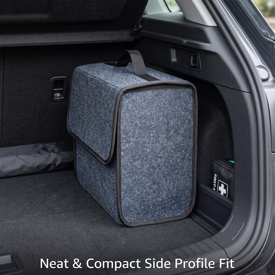 4PCS Car Boot Organiser Felt Storage Box Non-Slip Foldable Trunk Bag — image 9
