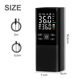 Car Tyre Inflator Cordless Digital Rechargeable Tire Air Compressor Pump Tool UK