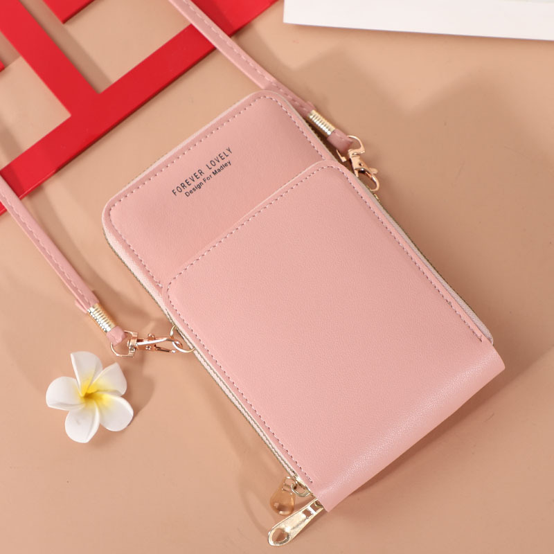 Pure Color Small Diagonal Bag Touch Screen Mini Wild Wallet - Image 16