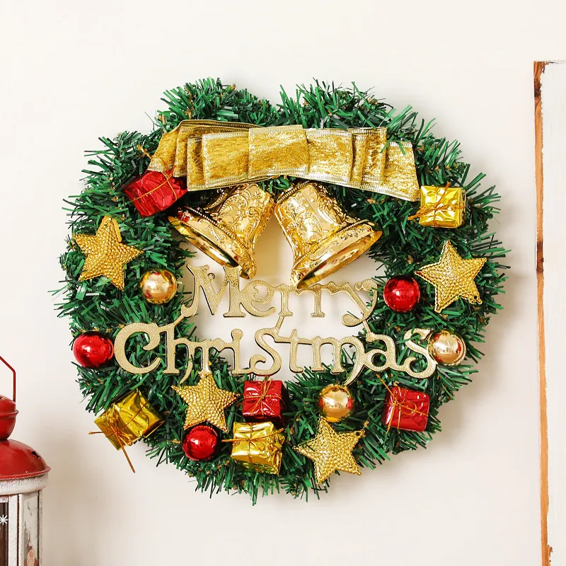Creative Christmas Door Wreath Christmas Decoration Artificial Garland Wreaths For Car Home Window Wall Decoration – image 7