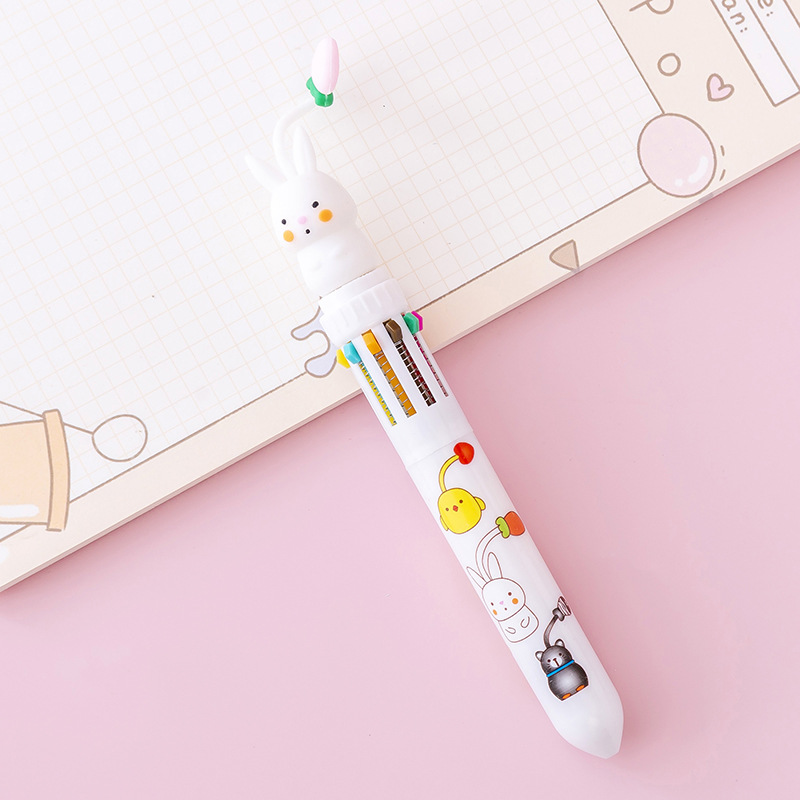 Cute Ten-Color Ballpoint Pen