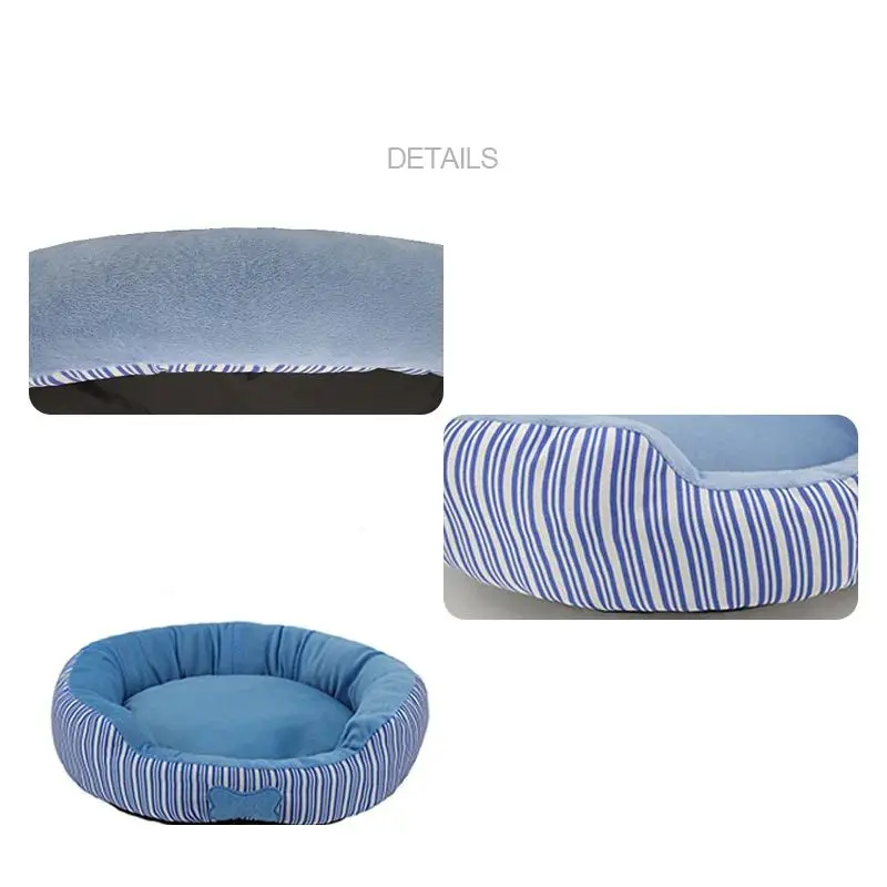 Round Striped Bone Nest For Pets Pomeranian Nest For Small And Medium Dogs Universal For All Four Seasons