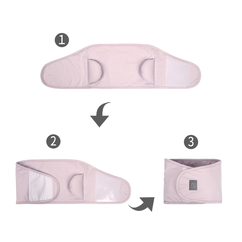 Baby Swaddle Strap Protect Belly Adjustable Arms Newborn Bla view 9