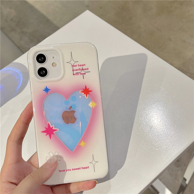 Girl Heart Ins Laser Love Suitable For Mobile Phone Case