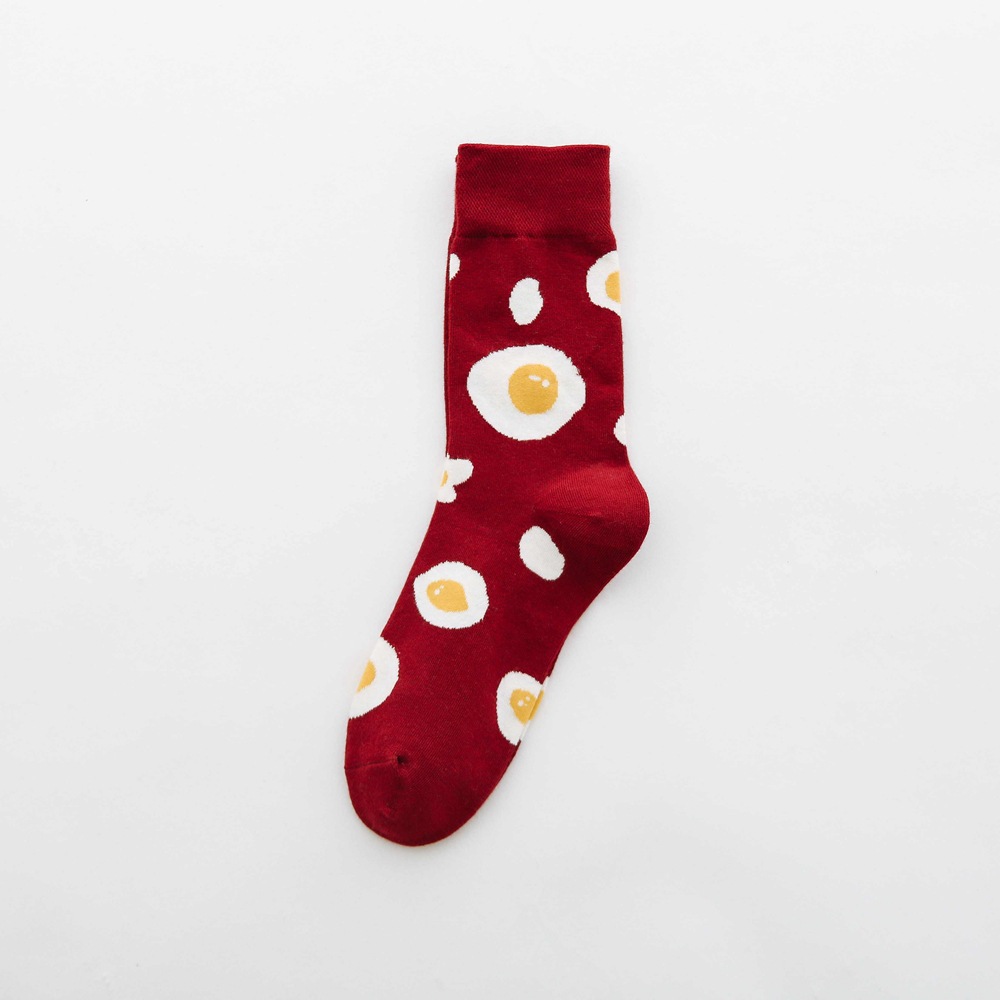 Title 5, Fruit tube womens socks with Jacquard cartoon ...