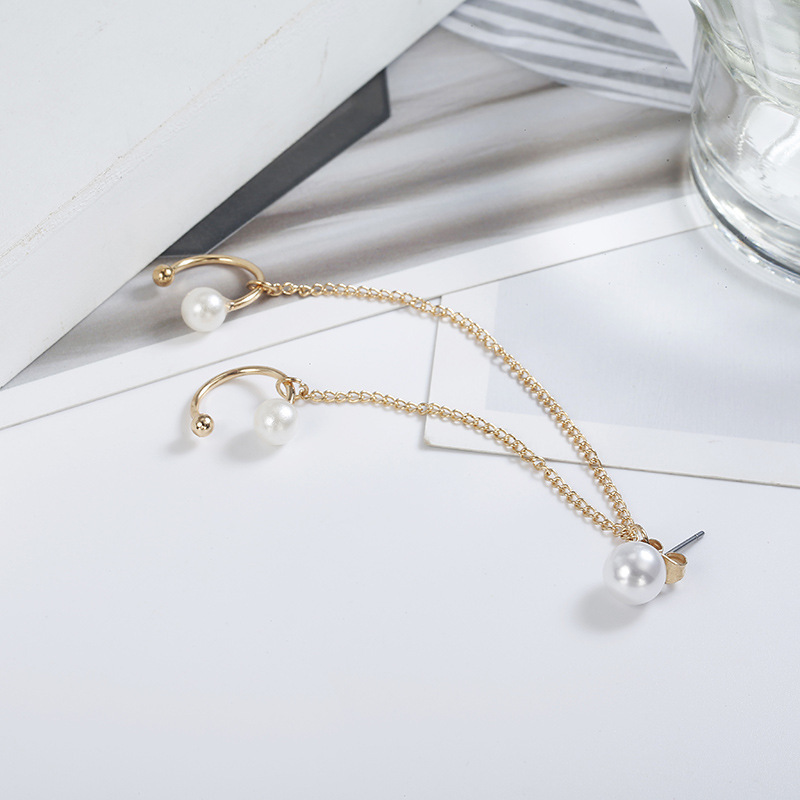 Korean Fashion Street Beauty Pearl Earrings