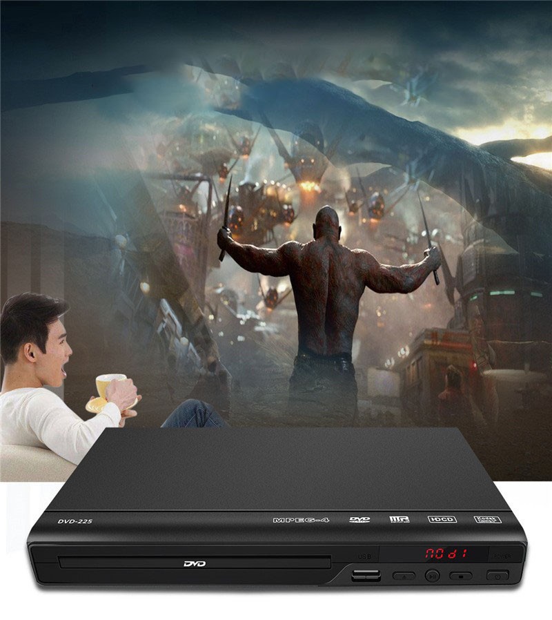 Mini DVD Player Compact Multi Region ADH RW CD VCD Music Disc USB With Remote UK — image 9