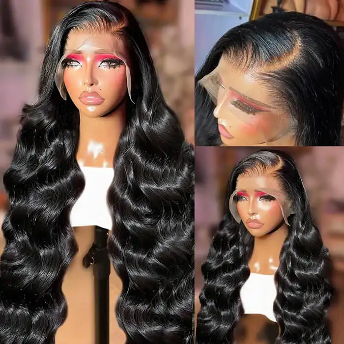 13x4 Lace Front Human Hair Wigs Natural