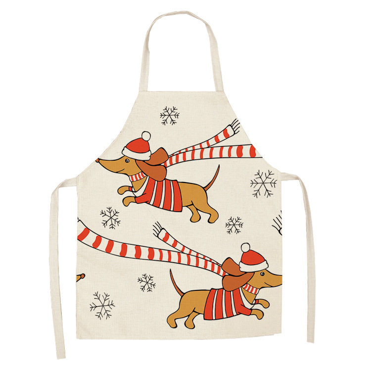 Title 12, Cotton linen cartoon dog apron