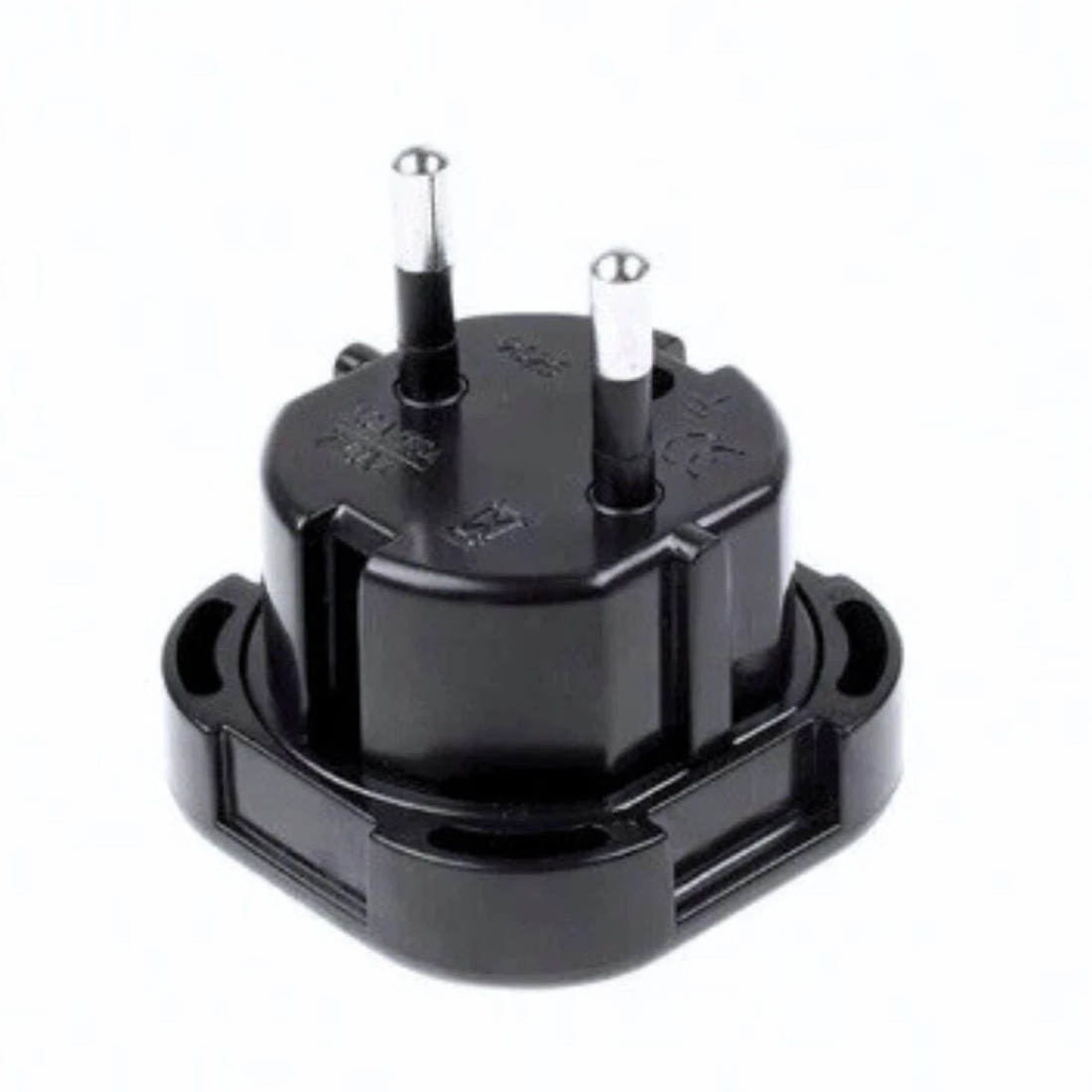 UK To EU Euro Europe European Travel Adaptor Plug 2 Pin Adapter---Black-10PCS — image 9