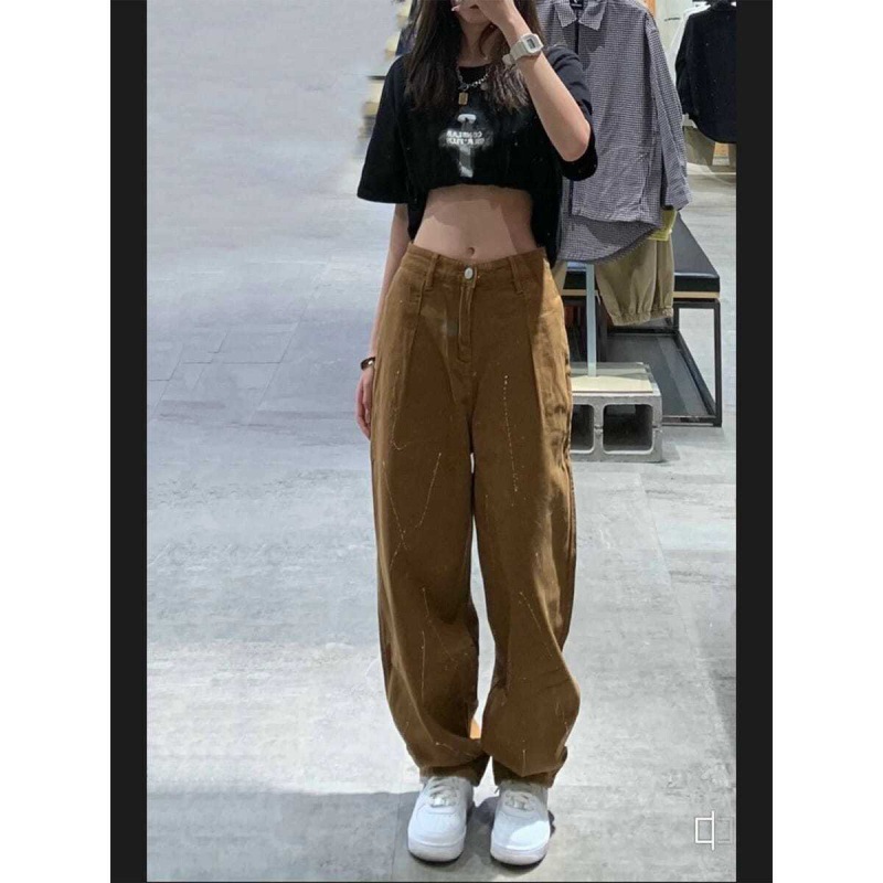 Women's American Fashion Retro Wide Leg Jeans