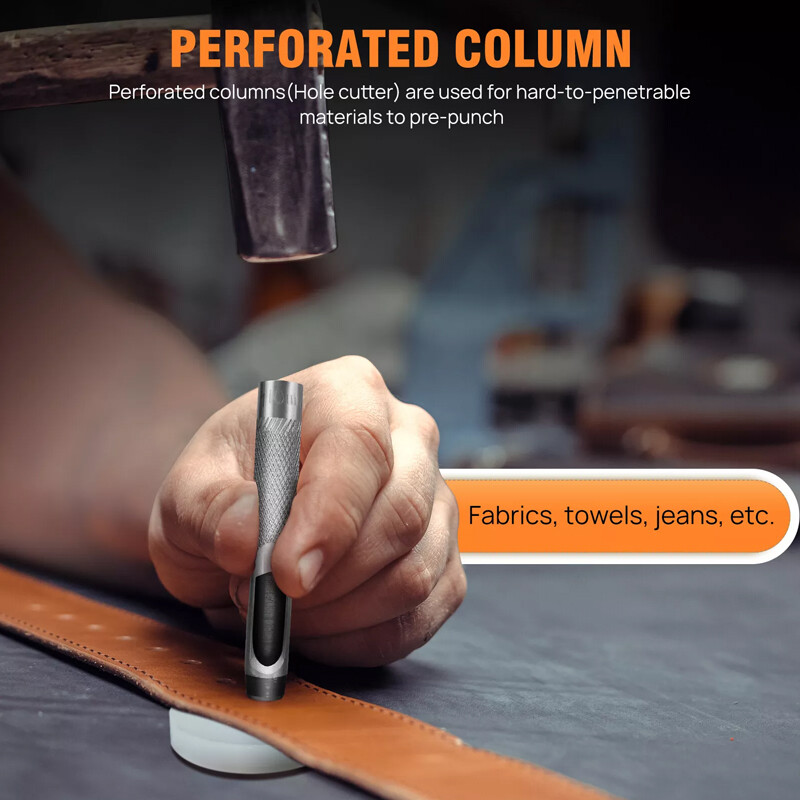 Grommet Tool Kit 10mm Metal Eyelet Pliers Hole Punch Tool For Leather Tarpaulins 7