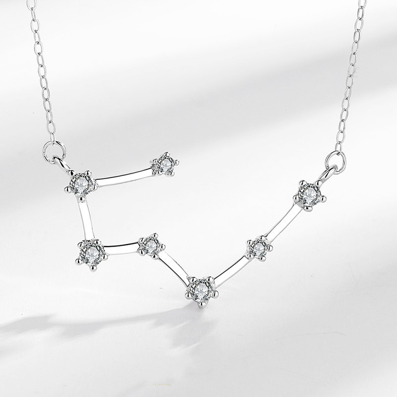 Twelve Constellation Guardian Necklace In Sterling Silver