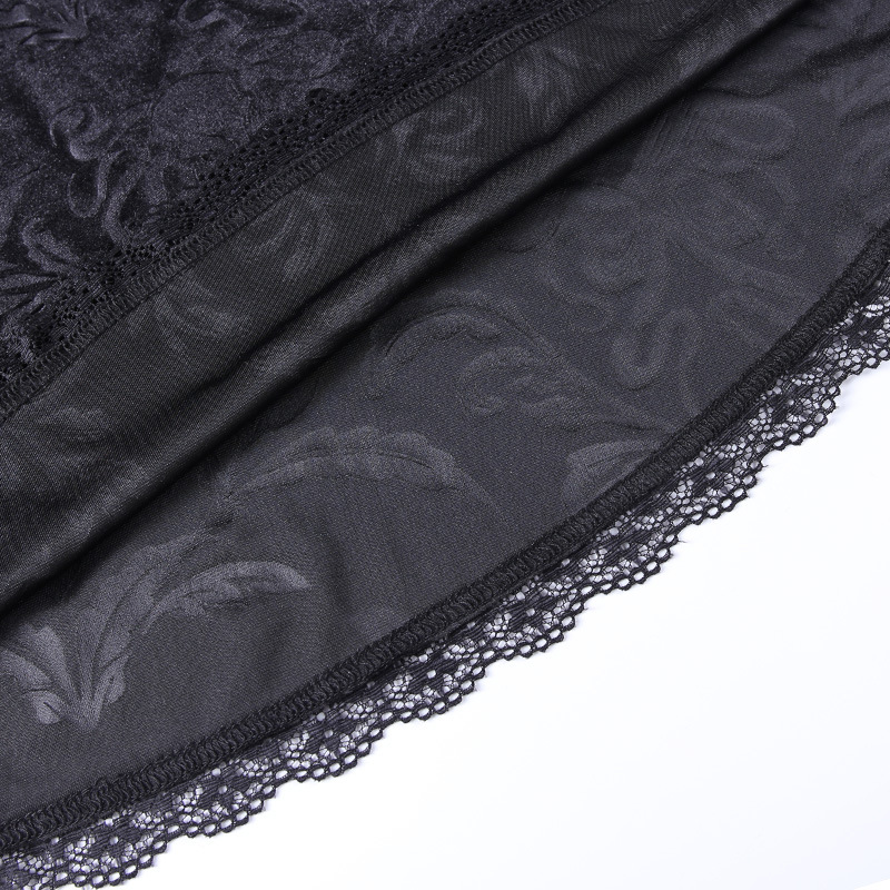 Korean Velvet Print Slim Sexy Skirt