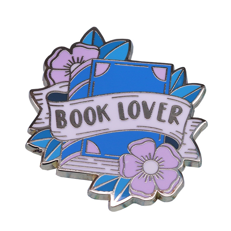 Fashion Beautiful Book Brooch  Flower Badge — view 2