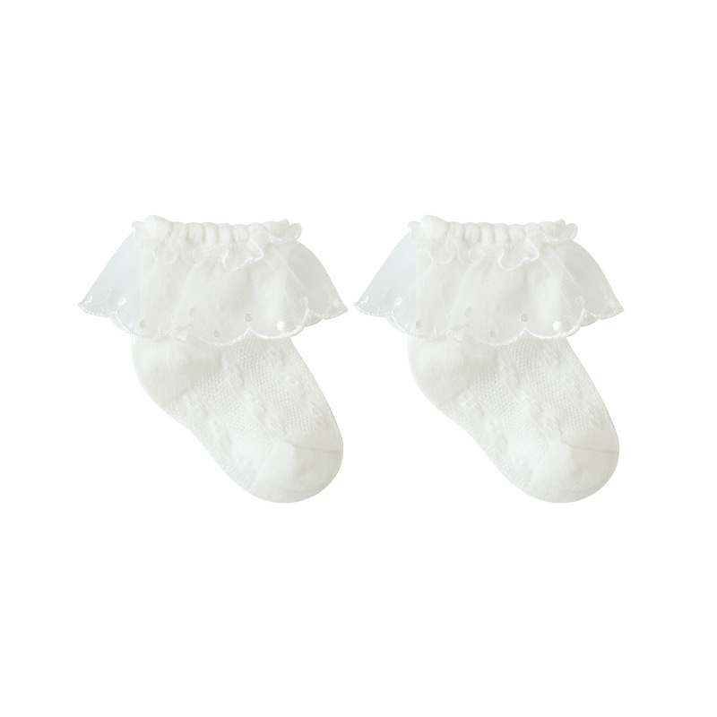 Title 7, Chaussettes en maille pour enfants en coton car...