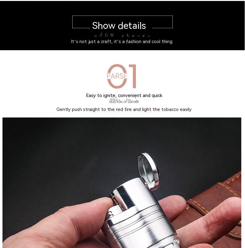 Title 4, Metal Inflatable Four-straight Cigar Lighter