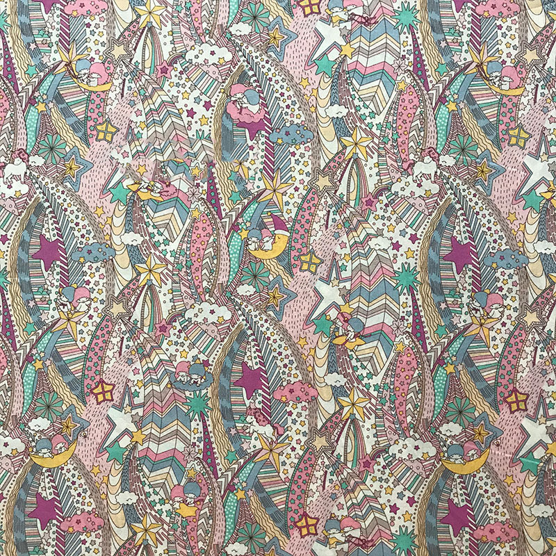 80 Cotton Digital Skirt Fabric