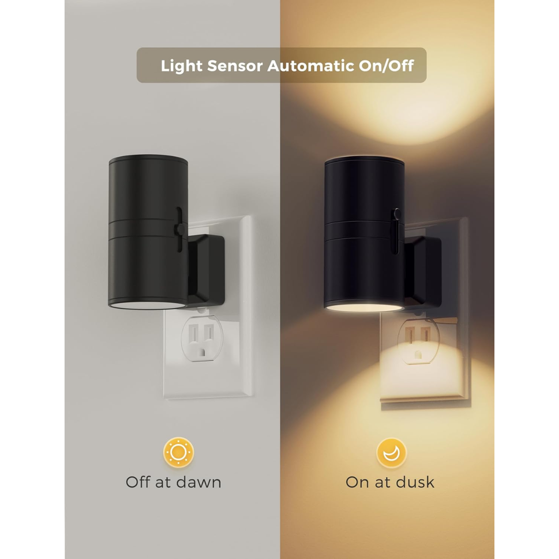 LED Night Light Plug In Modern Night Lights Plug thumbnail 2