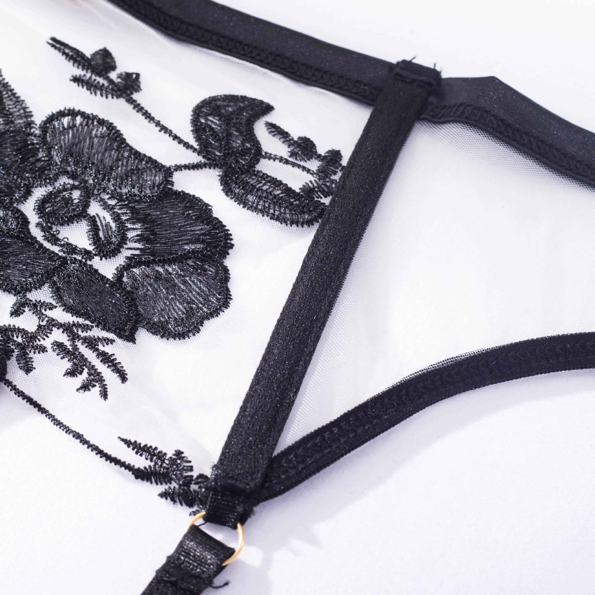 Title 6, Underwear Perspective Embroidered Suspenders Bo...