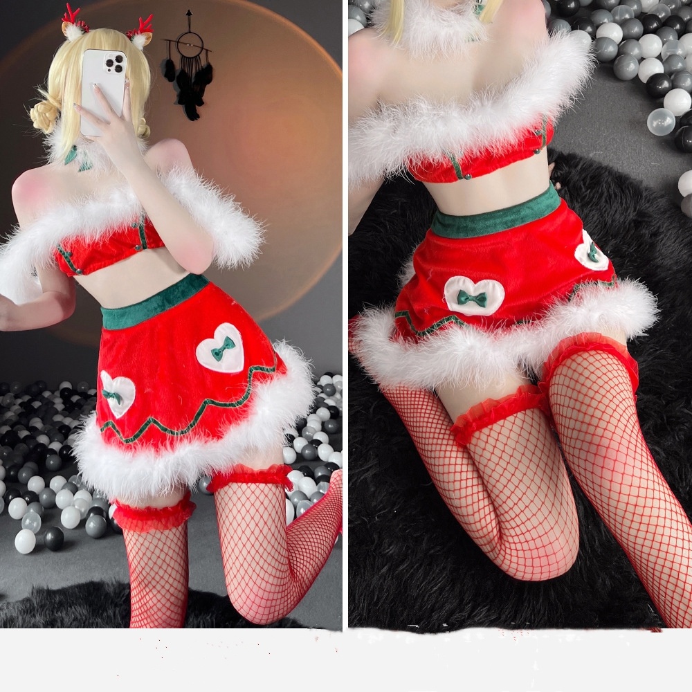 Title 8, Cute Christmas Suit Tube Top Uniform, celebrate...