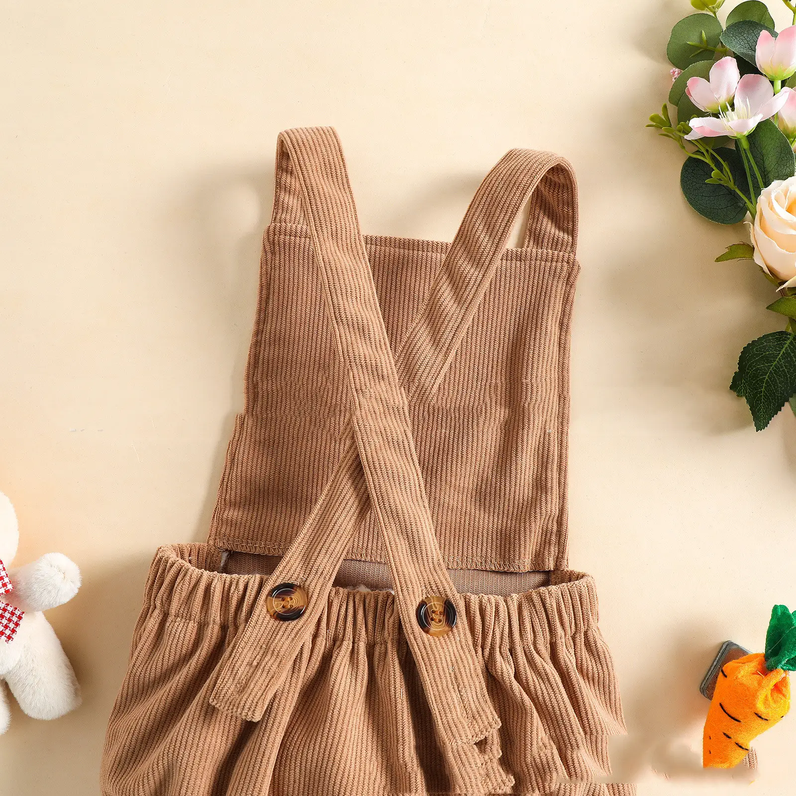 Boys And Girls Fashion Simple Corduroy Cat Harness