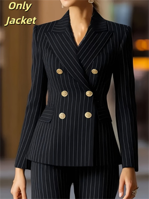 Women's Double-breasted Elegant Suit Jacket