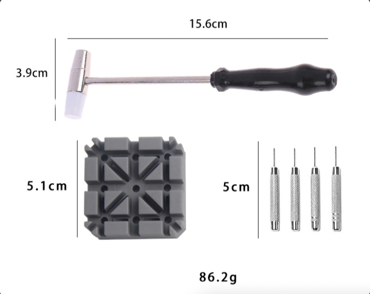 Kit d'outils de démontage de maillons de bracelet de réparation de montre – Image 4