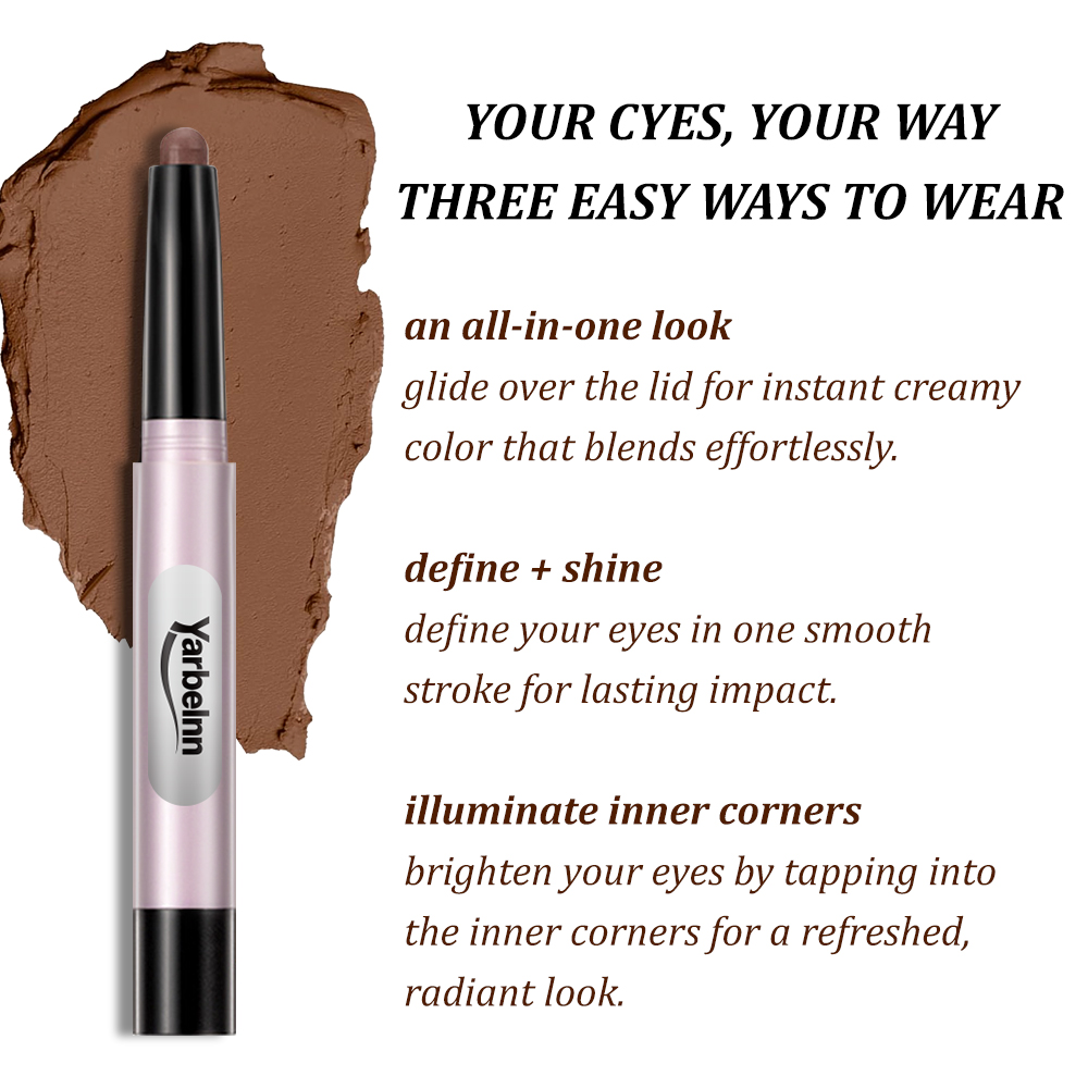 Lazy Eyeshadow Stick, Easy To Color Non-smudge Eye Makeup, Shimmer Glitter Highlight Eyeshadow Stick For Wholesale, 13.5g