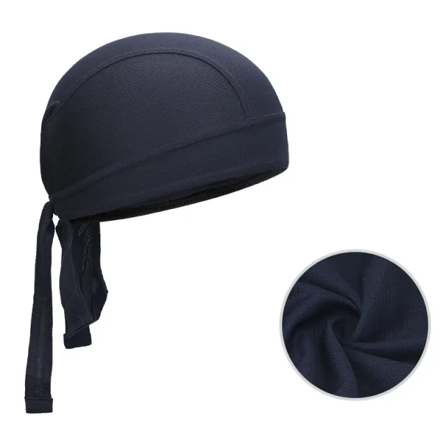 Road Bike Riding Solid Color Pirate Bandana Dark Blue - Shop at LoveMi