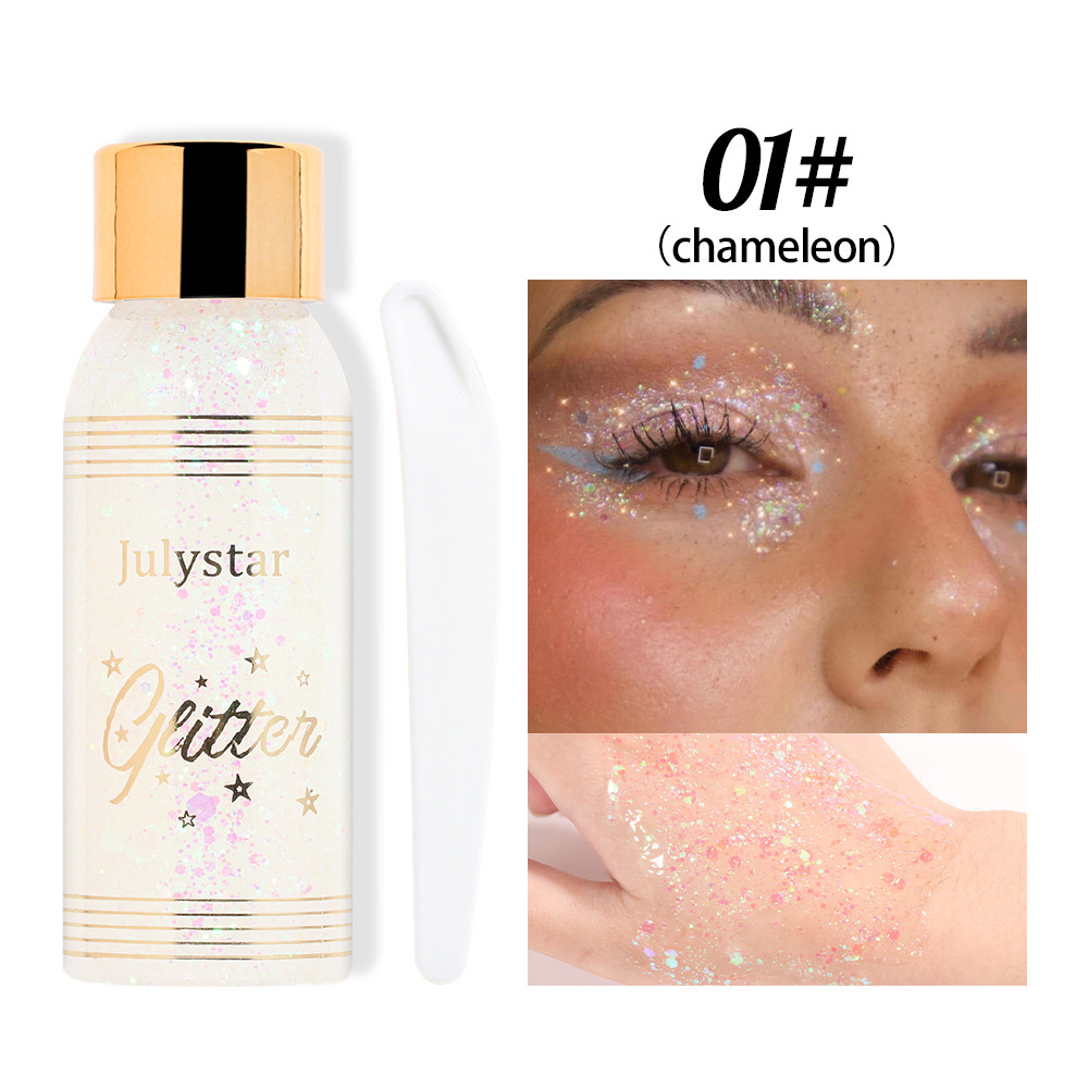 Makeup Gel Chameleon Shining Liquid Eye Shadow Stage Makeup Face Body Explosion Shining Eye Shadow — foto 3