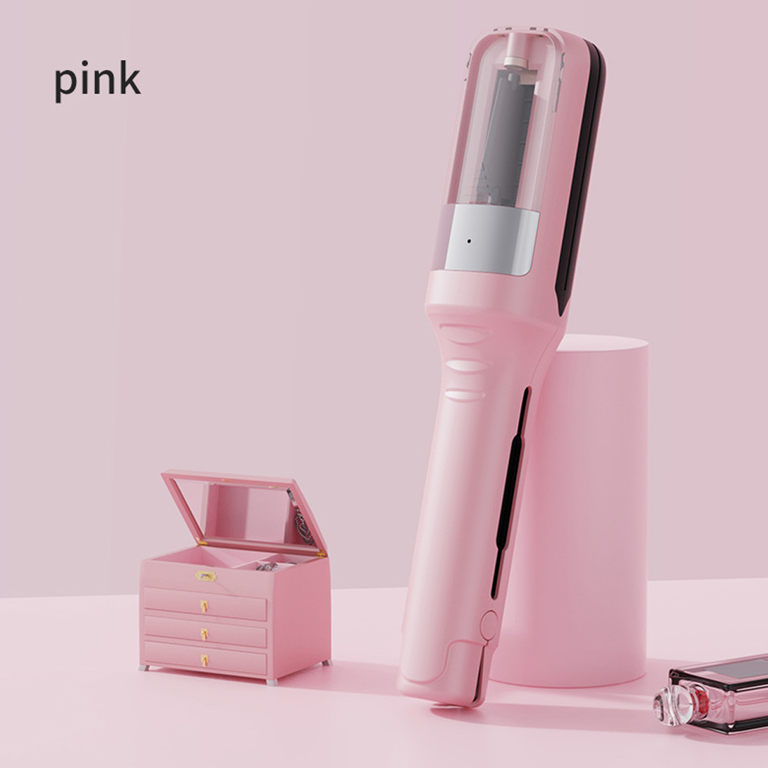 Hair Split End Remover Electrics Trimmer Automatic Damaged Hair Repair Remover---Pink