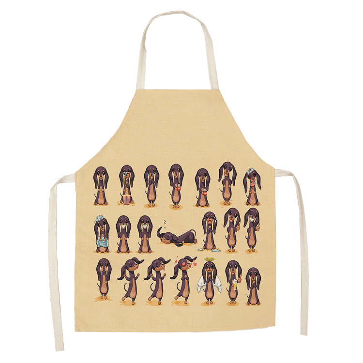 Title 7, Cotton linen cartoon dog apron