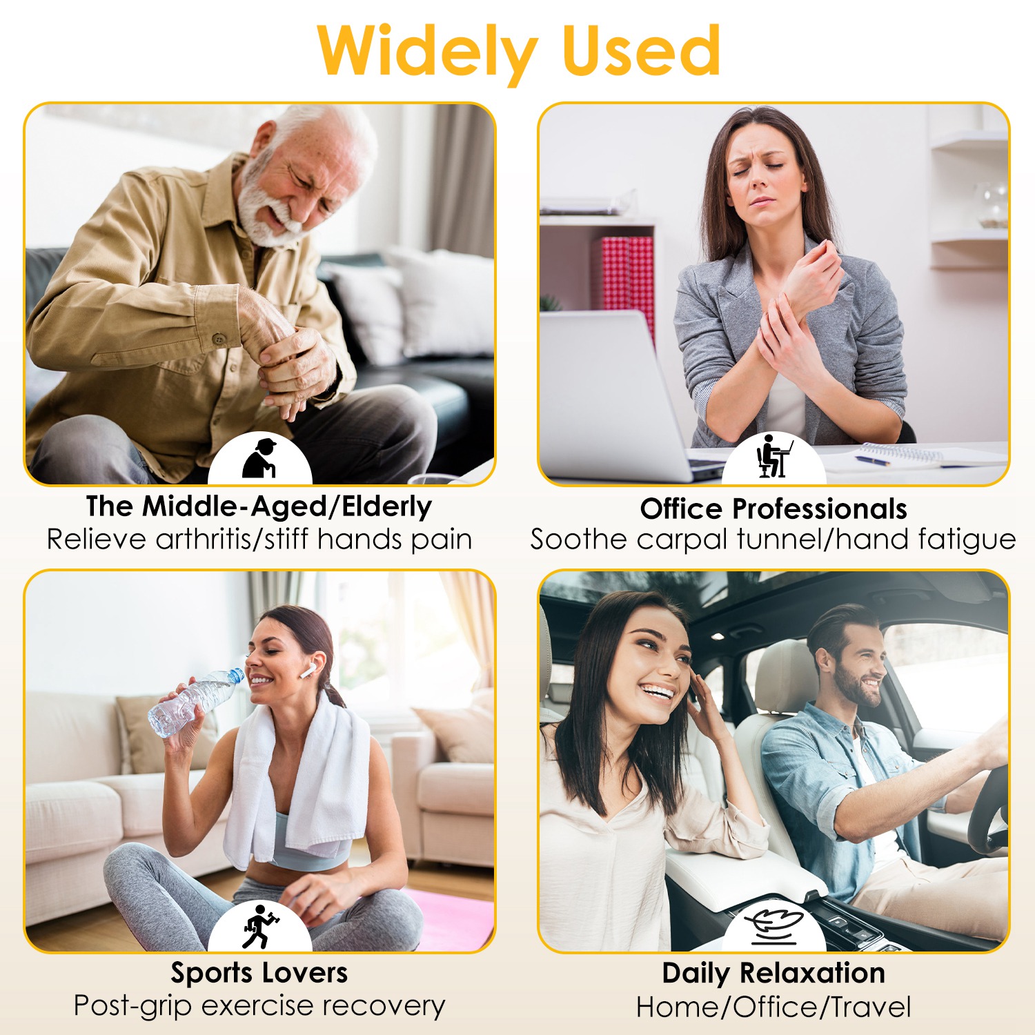 1Pc Hand Massager With Heat Compression Cordless Hand Massager For Arthritis Carpal Tunnel With 3 Modes 3 Heat Levels 5 Intensity Levels Disposable Gloves Finger Massager Carry Bag