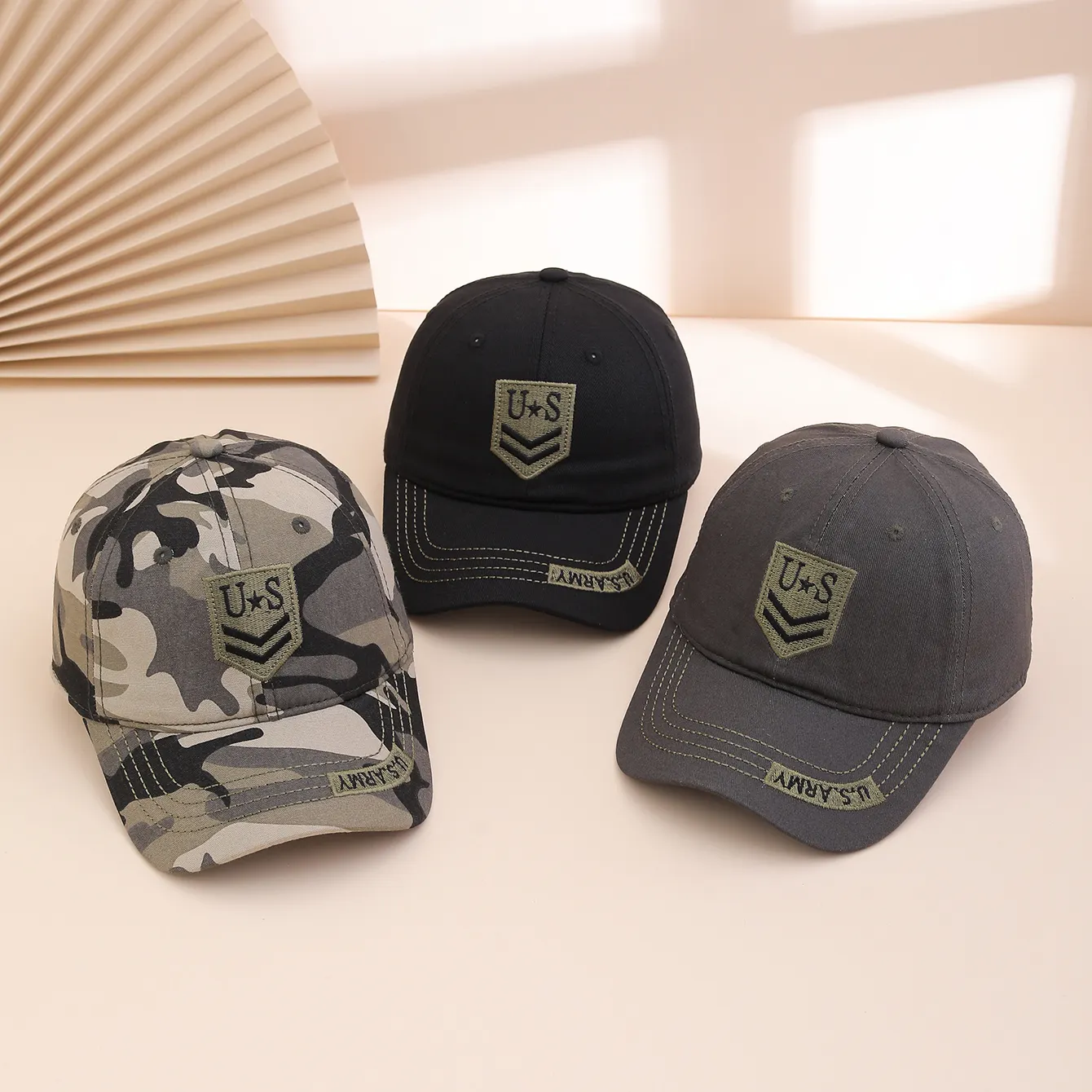Unisex Camouflage Baseball Cap, Embroidered Casual Duckbill