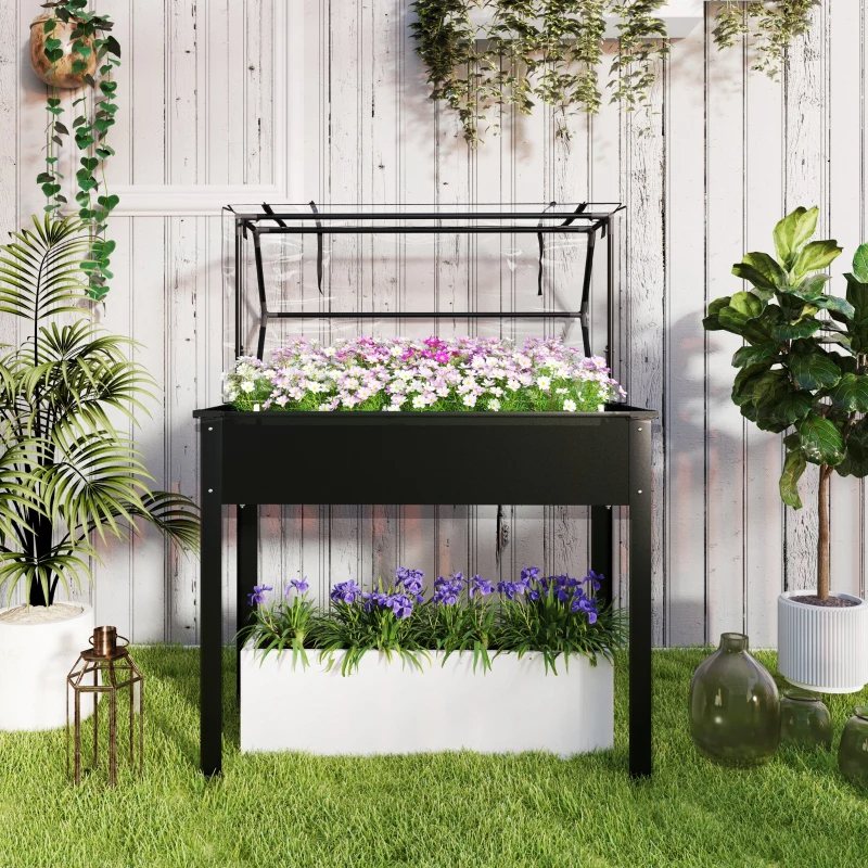 Elevated Garden Box with Greenhouse Cover, picture 2 of 4