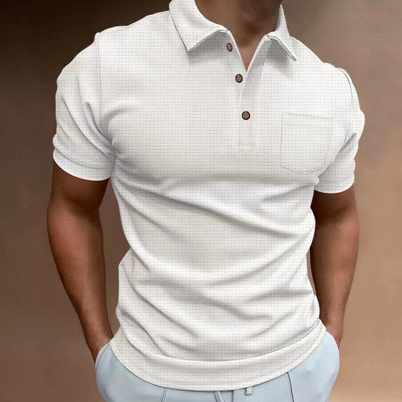 Slim Fitting Short Sleeved Zipper Stripe