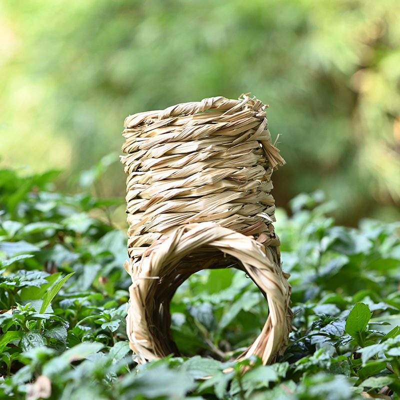 Porous Escape Pipe Straw Hamster Rabbit Toy Nest - Image 2