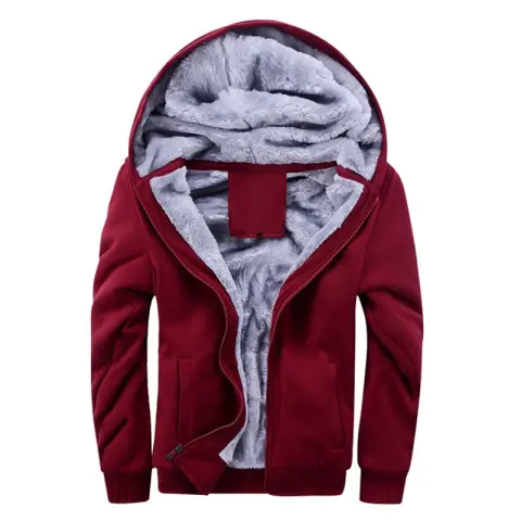 Plus Fleece Sweater Men S Casual Sport Hooded Jackets