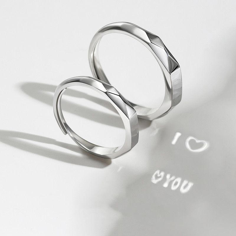 Couple's Sterling Silver Fashion Creative Design