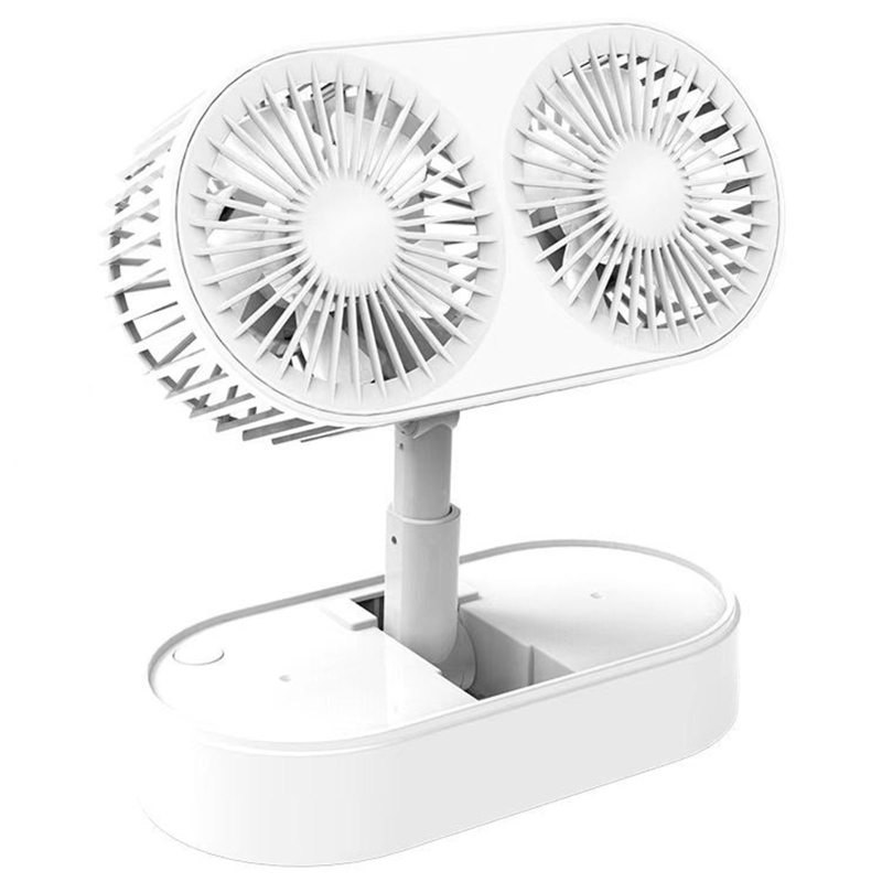 Title 1, Desktop Small Fans Folding Telescopic 3 File Mi...